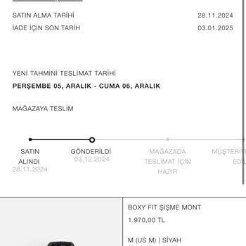 Zara Siparişinde Uzayan Bekleyiş