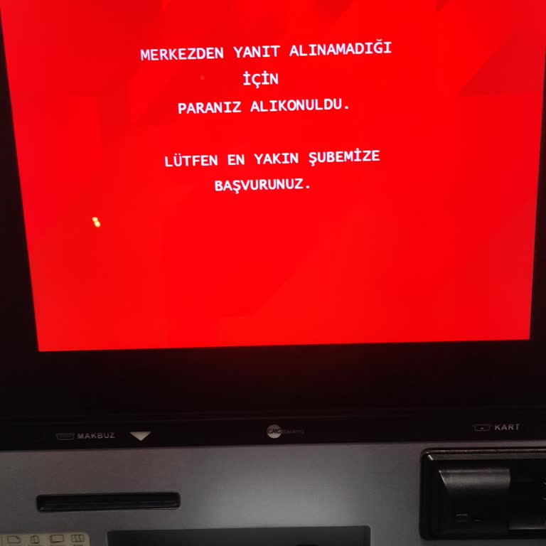 ATM'de Alıkonulan 8300₺: Acil İade Talebi