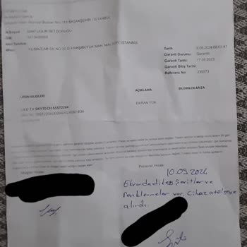 Skytech TV Servis Sorunu: Teslimat Gecikmesi