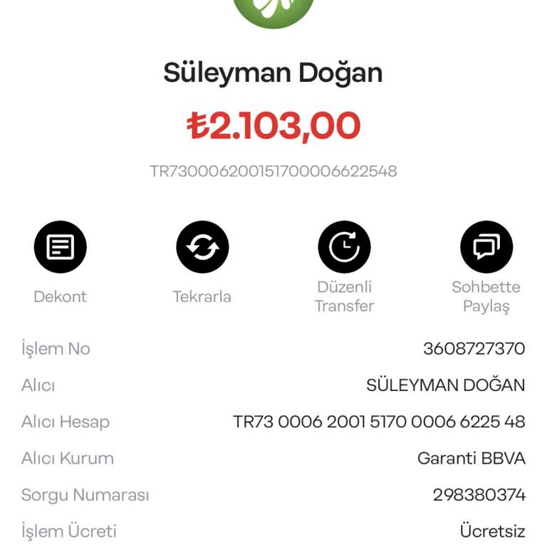 Hesabımdan Çekilen Paranın Acil İadesi Talebi