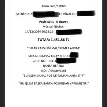 Amazon Üzerinden İzinsiz Para Çekimi