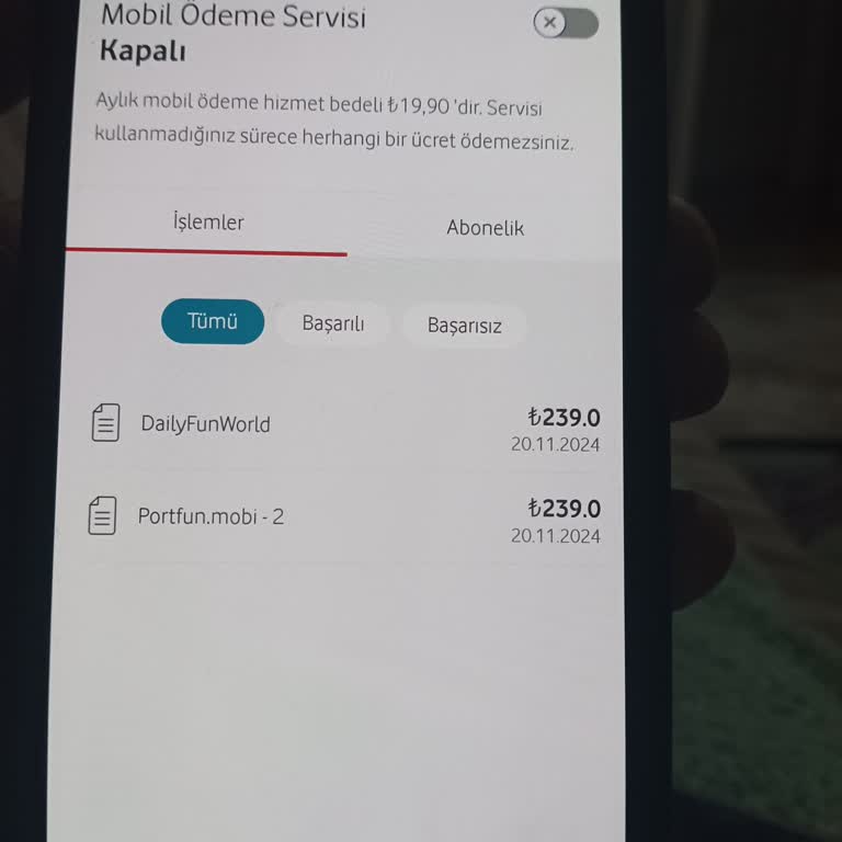 İzinsiz Abonelik Ücreti Sorunu