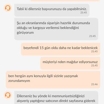 Trendyol'da Kargolanmayan Sipariş Ve Müşteri Hizmetleri Sorunu
