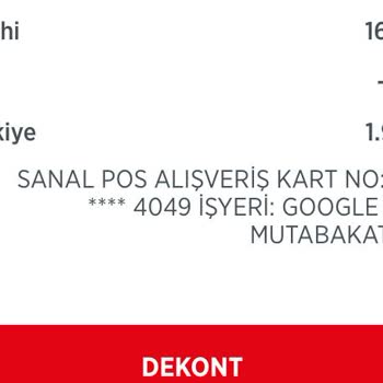 Kartımdan İzinsiz Para Kesintisi