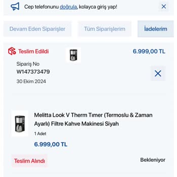 Kırık Kahve Makinesi Ve Cevapsız İade Süreci