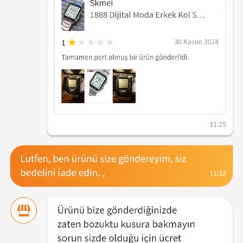 Zaman Ayarı Yapılamayan Saat Ve İade Sürecinde Yaşanan Sorunlar
