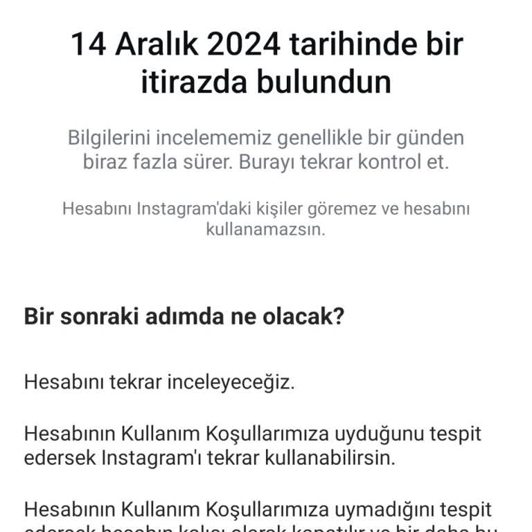 Instagram Hesabım Haksız Yere İncelemeye Alındı: Anılarım Tehlikede