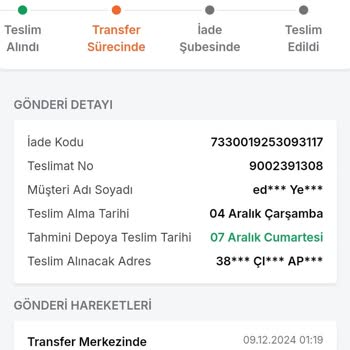 İade Sürecinde Kayıp Ürün Ve İletişim Sorunu