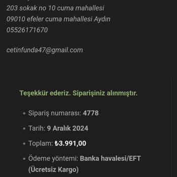 Sipariş İadesi İçin Yanıt Alamıyorum