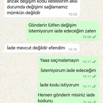 Yanlış Ürün Ve Yetersiz İade Politikası