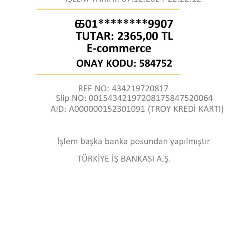 Sipariş Ulaşmadı, Mağdur Oldum