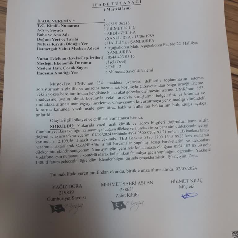 Kredi Kartımdan İzinsiz Harcama Ve Banka İletişim Sorunu