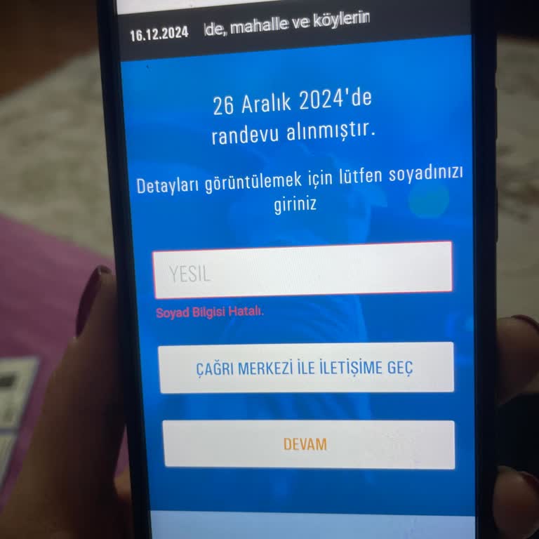 Tüvtürk Randevu Sistemi Mağduriyeti