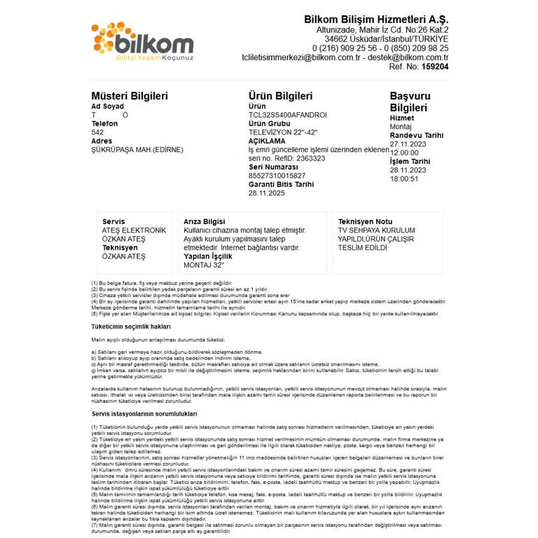 Ateş Elektronik'ten Fahiş Fiyatlı Kurulum Hizmeti
