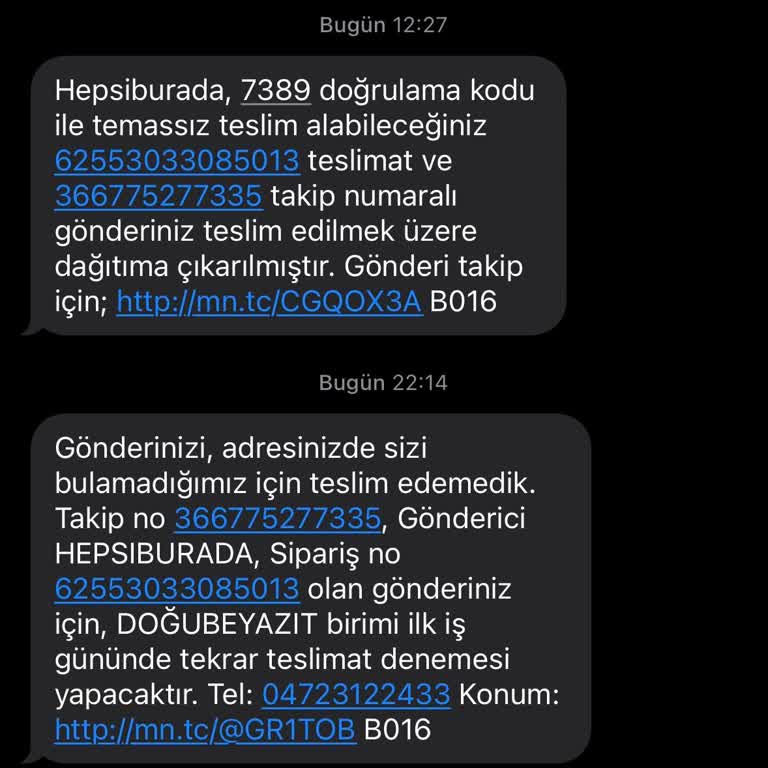 Yanlış Teslimat Bildirimi Ve Müşteri Hizmetleri Sorunu
