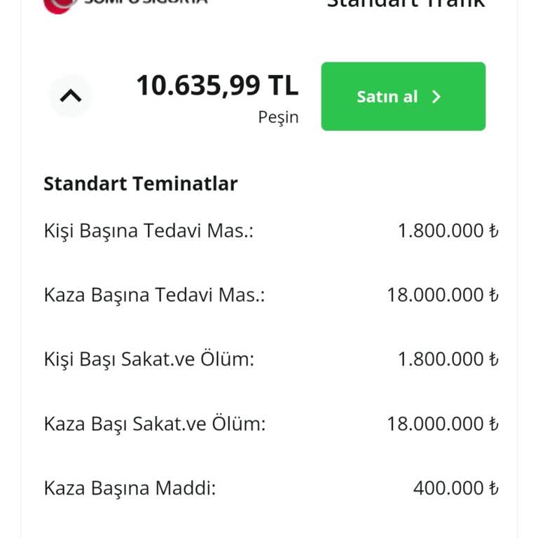 Sompo Sigorta Teklifinde Ani Fiyat Artışı Şoku