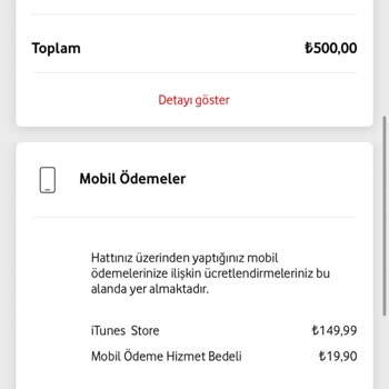Vodafone'da Yanlış Faturalandırma Ve İTunes Ücretlendirmesi Sorunu