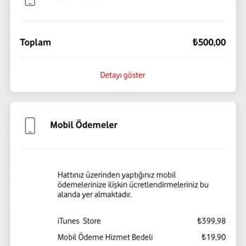 Vodafone'da Yanlış Faturalandırma Ve İTunes Ücretlendirmesi Sorunu