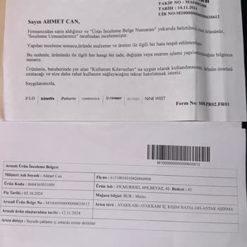 İki Ayda Yıpranan Ayakkabı Ve İade Sorunu