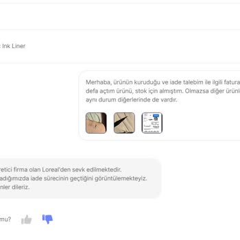 Kurumuş Eyeliner Ve İade Sürecindeki Sorunlar