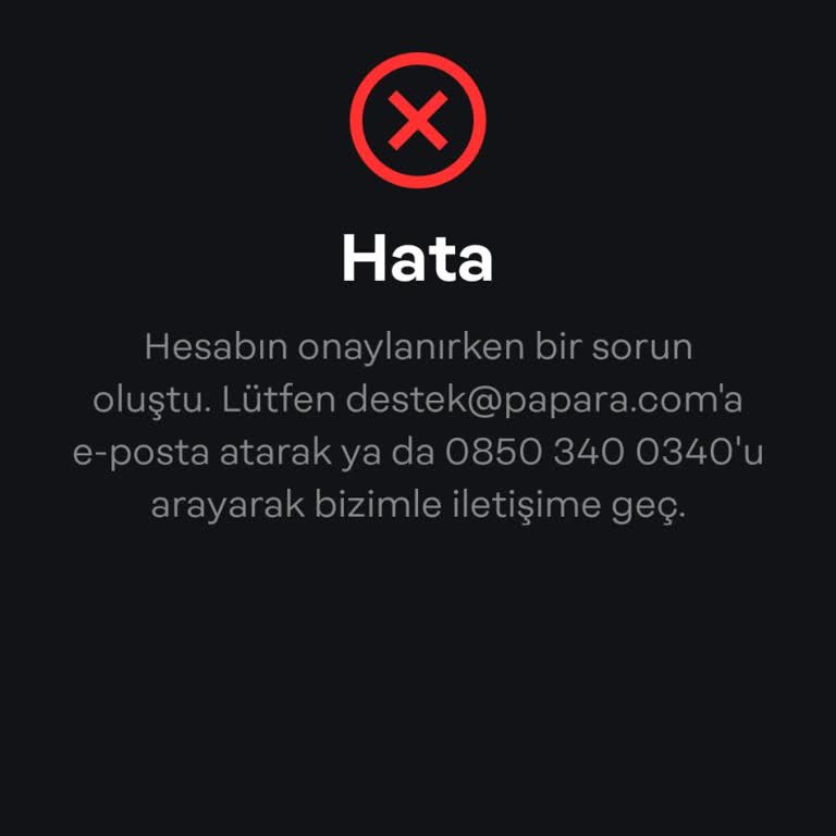 Papara Uygulamayı Giriş Yapamıyorum!