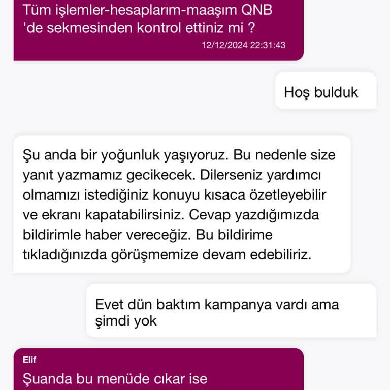 QNB Finansbank'ın Güvenilmez Kampanya İptali