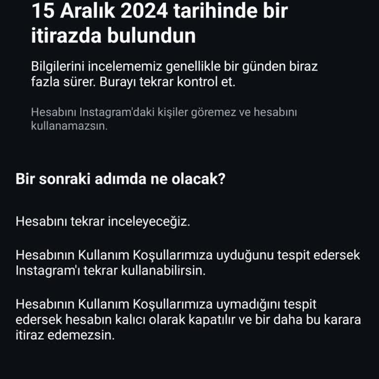 Instagram Hesabım Durduk Yere Askıya Alındı, Çözüm Bekliyorum