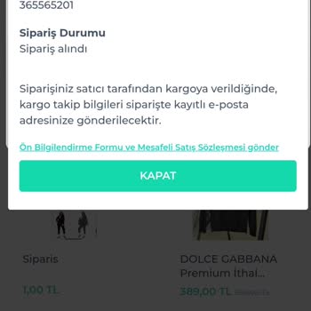 Siparişim Hâlâ Kargoya Verilmedi