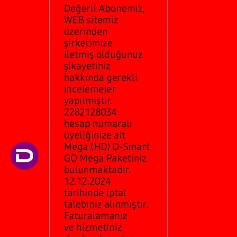 D-Smart Üyelik İptalinde Süründürme