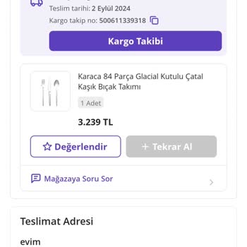 Paslanmaz Çelik Set Paslanıyor, Karaca İlgisiz