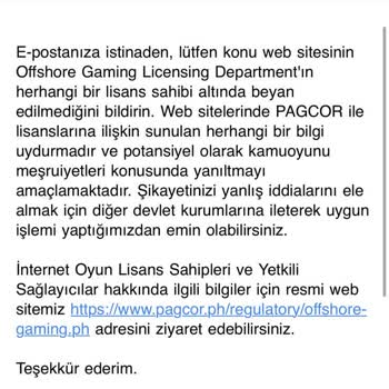 Hükümdarbet Sitesi Ödeme Yapmıyor Ve Lisanssız Çalışıyor