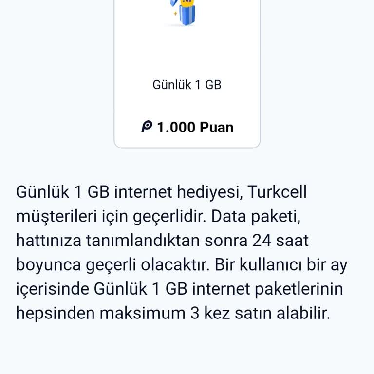 Paycell'den Alınan İnternet Paketi Hattıma Tanımlanmadı