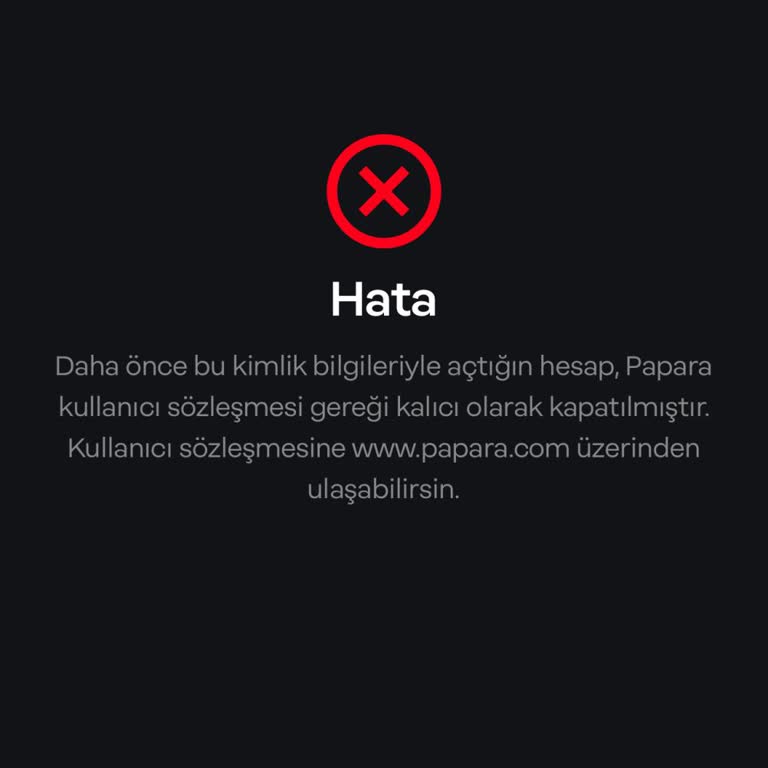 Papara Hesap Numarası Güncelleme Sorunu