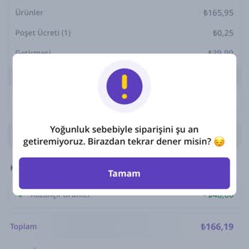 Getir Ankara'da Teslimat Sorunları