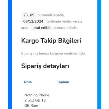 İletişimsizlik Ve İptal Edilen Sipariş Sorunu