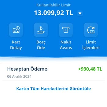 Kredi Kartı Borcu Gecikmesi Sonrası Kart Kullanımının Kapatılması