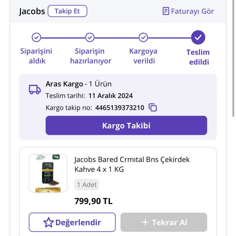 Eksik Gönderilen Kahve Ve İade Sorunu