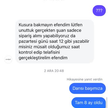 Çanta Alışverişinde İletişim Sorunu Ve Teslimat Gecikmesi