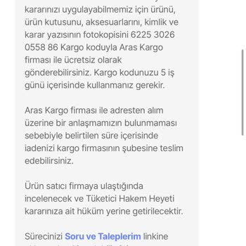Hepsiburada'nın Resmi Kararı Uygulamaması Ve Müşteri Mağduriyeti
