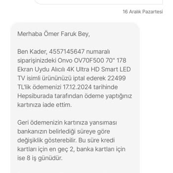 Kusurlu Ürün Değişiminde Yaşanan Sorunlar