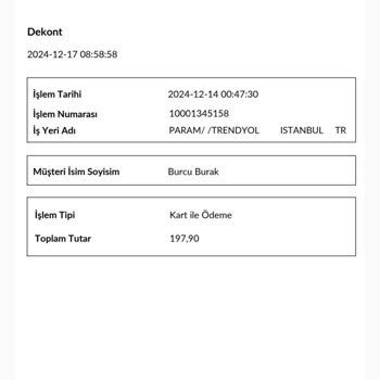 Trendyol Alışverişinde Ödeme Sorunu