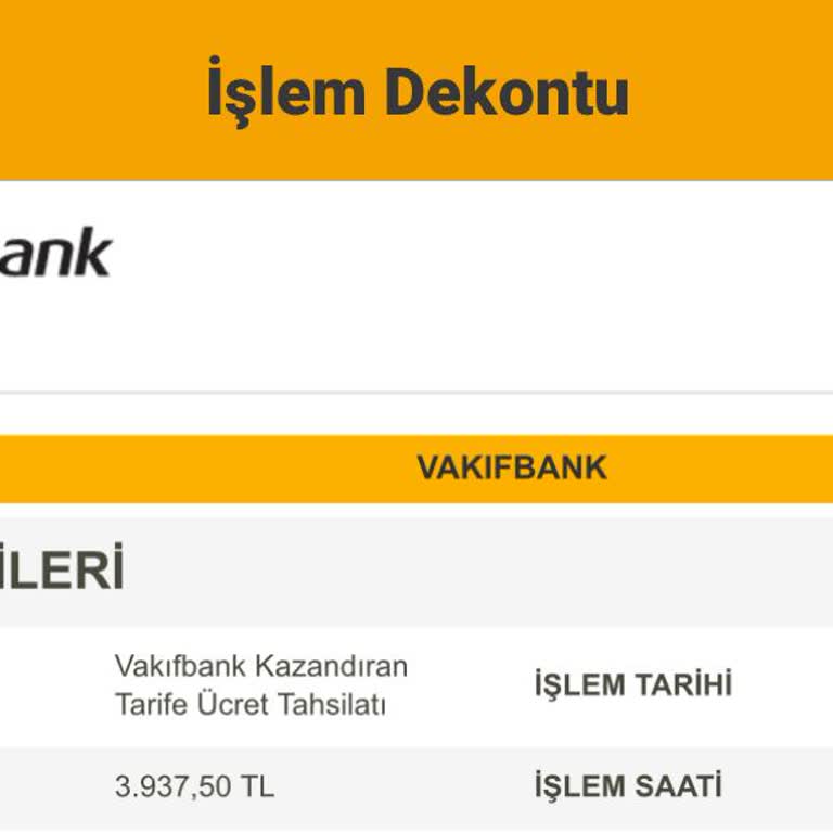 VakıfBank Kazandıran Tarife Ücreti İptal Sorunu