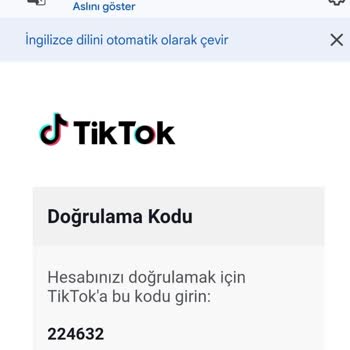 TikTok Hesabı Olmadan Gelen Doğrulama Kodları Sorunu