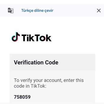 TikTok Hesabı Olmadan Gelen Doğrulama Kodları Sorunu