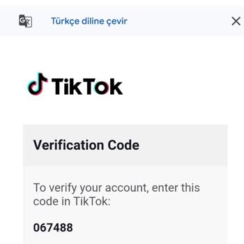 TikTok Hesabı Olmadan Gelen Doğrulama Kodları Sorunu