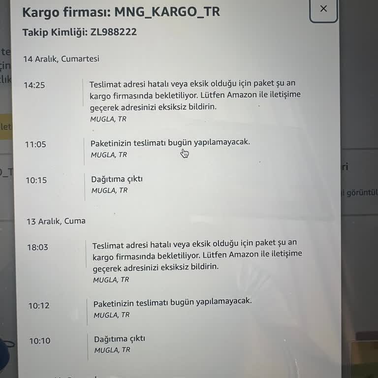 MNG Kargo Milas Şubesi'nde Haksız Kazanç Ve Mağduriyet