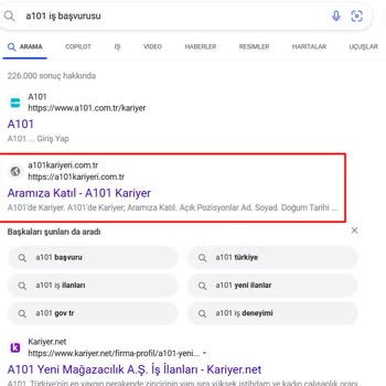 Sahte İş Başvuru Sitesi Tehlikesi