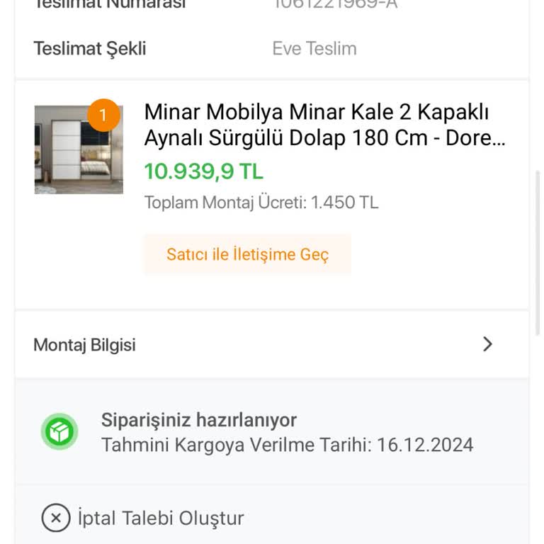 Koçtaş'tan Sipariş Ettiğim Ürün Hala Kargolanmadı