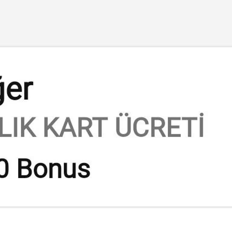 Beklenmedik Kart Aidatı Şoku