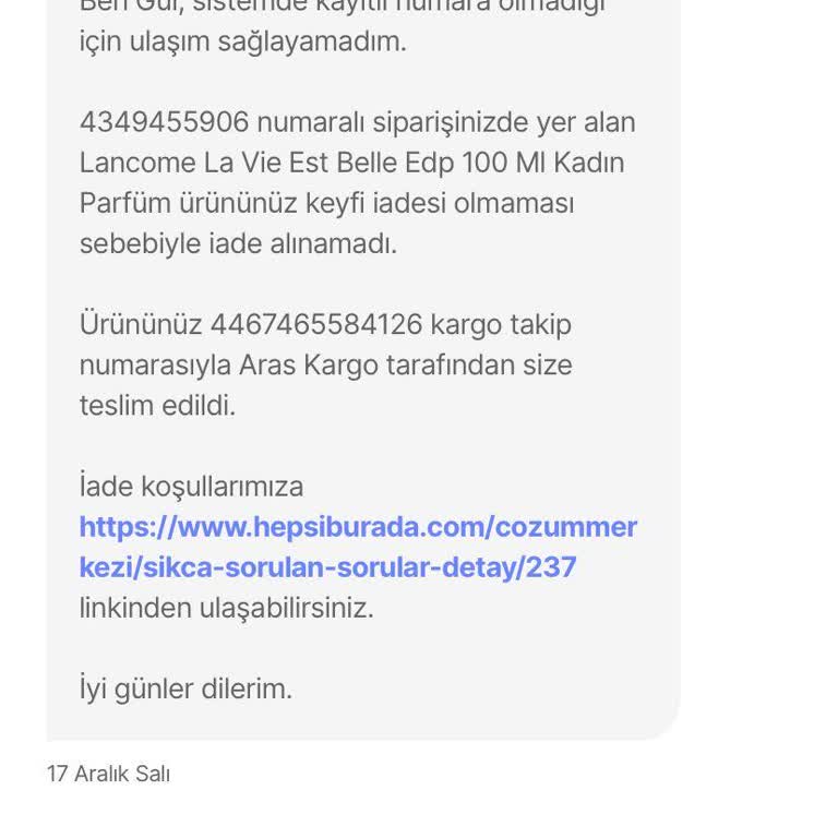 Hepsiburada'dan Keyfi İade Engeli Ve Cayma Hakkı İhlali